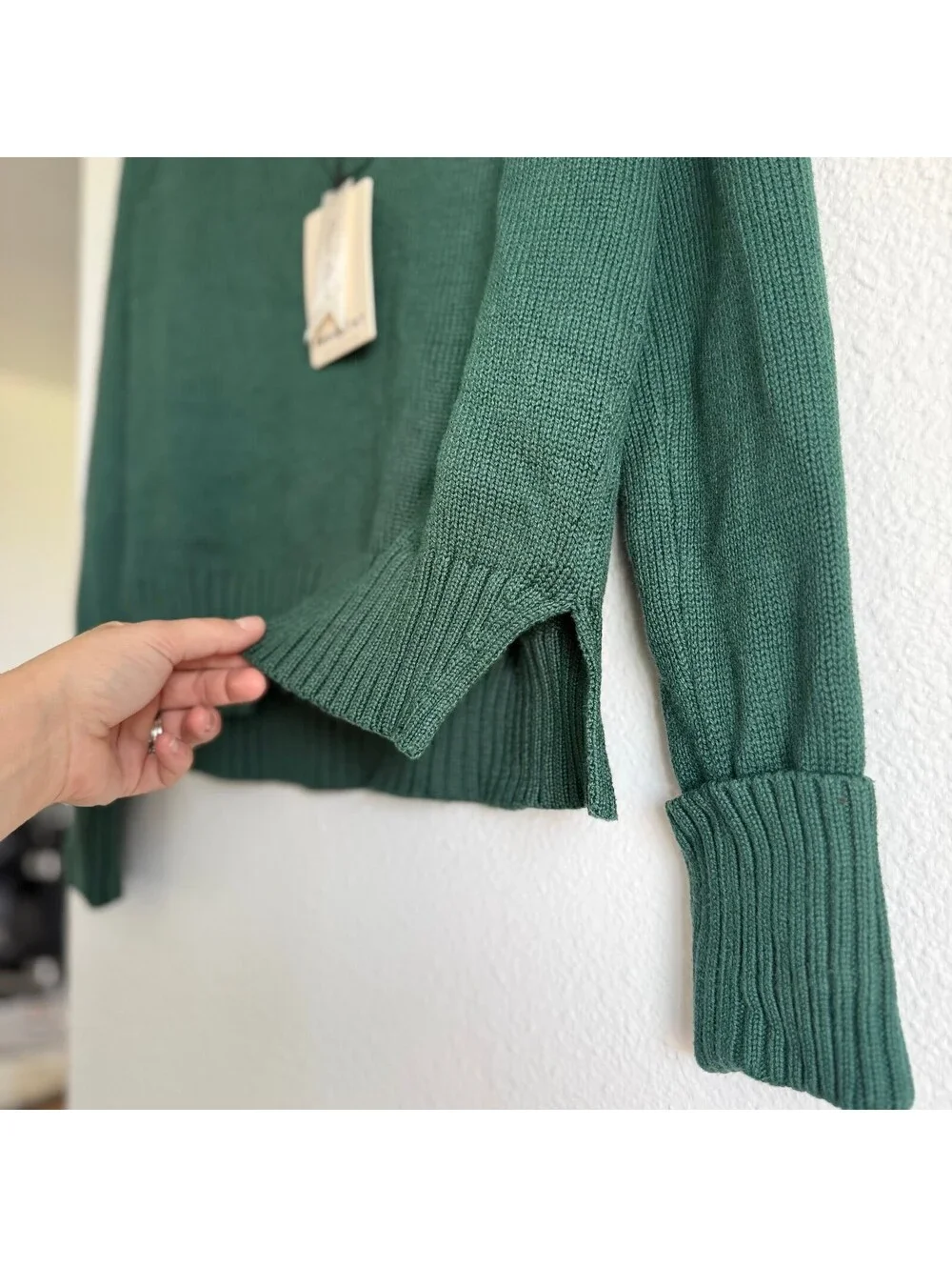 INDUSTRY Republic Clothing Teal Green Knit Sweater NWT S/P